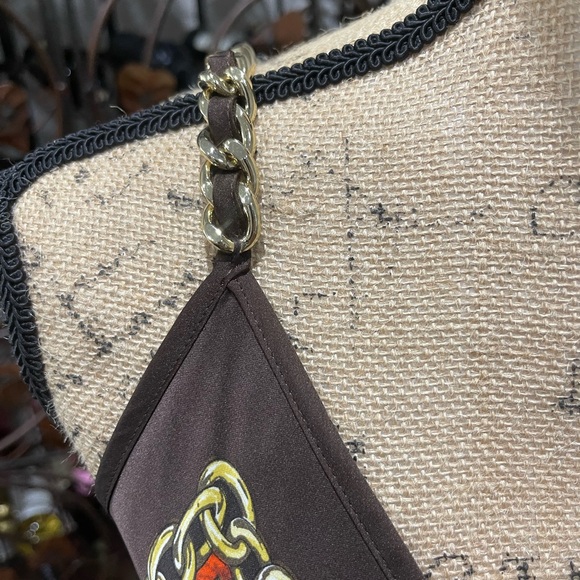 MICHAEL Michael Kors Brown and Orange Midi Dress Size S/M - Picture 3 of 13